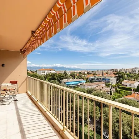Elegant 2 Bed With Pool In Juan Les Pins Lägenhet