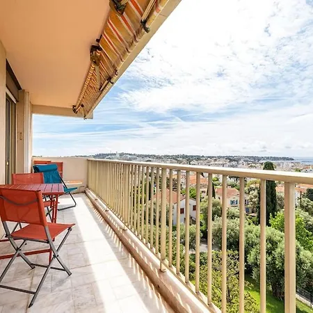 Elegant 2 Bed With Pool In Juan Les Pins Lägenhet *