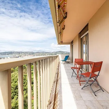 Elegant 2 Bed With Pool In Juan Les Pins Lägenhet *