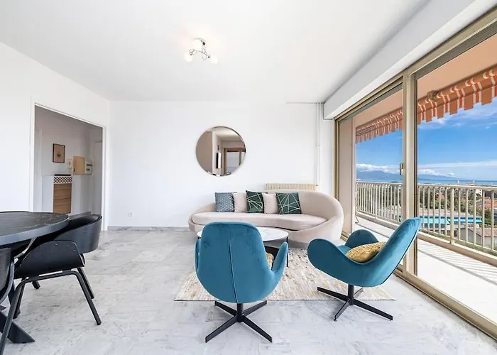 Apartman Elegant 2 Bed With Pool In Juan Les Pins Antibes